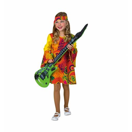 Detský kostým - Hippie šaty 128/140