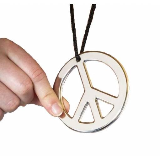 Strieborný náhrdelník - Peace