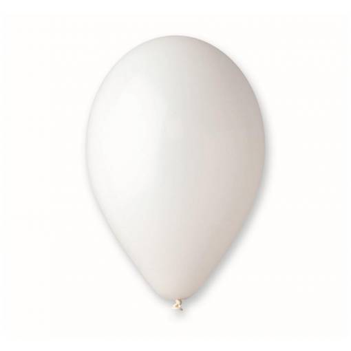 Prémiové balóniky - Biela, 10 kusov