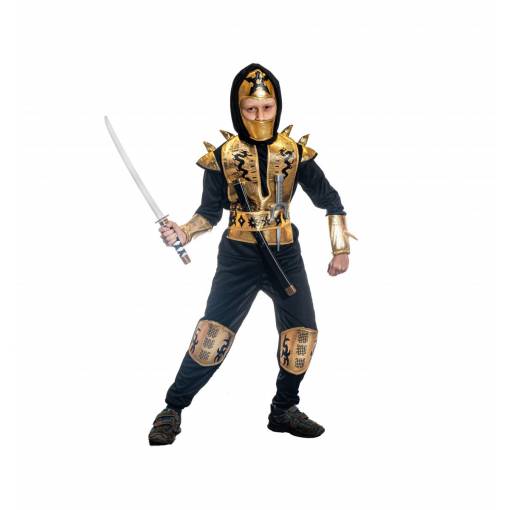 Detský kostým - Zlatý ninja 152/164