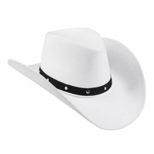 Unisex kovbojský klobúk - Biely