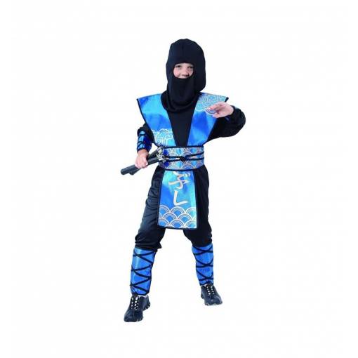 Detský kostým - Modrý ninja 110/120