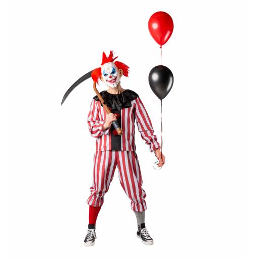 Foto - Pánsky kostým - Halloweensky klaun M