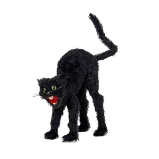 Foto - Halloweenska dekorácia - Čierna mačka