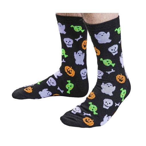 Halloweenské ponožky - Čierne
