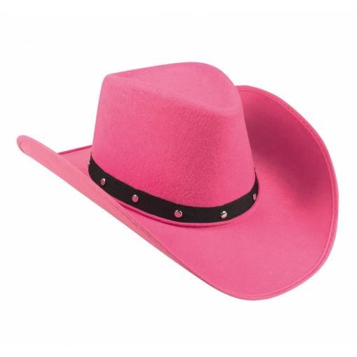 Dámsky kovbojský klobúk - Ružový