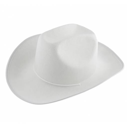 Kovbojský klobúk - Biely