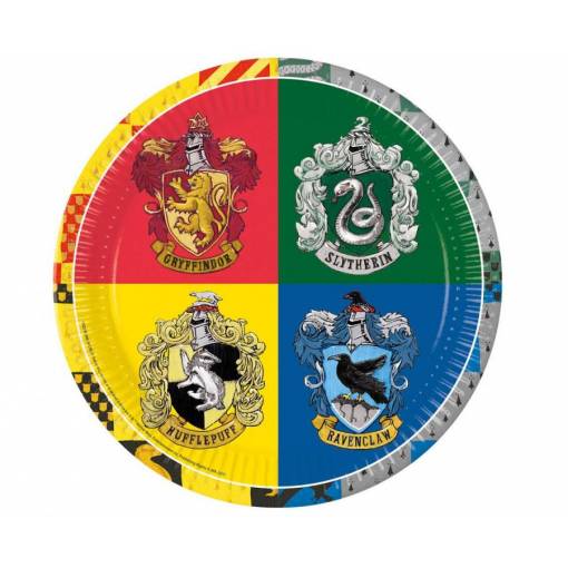Papierové tanieriky - Harry Potter, 8 kusov