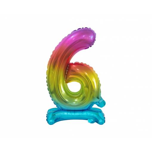 Balónik dúhovej farby - Číslo 6