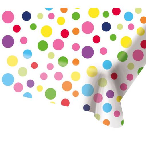 Obrus ​​na stôl - Farebné bodky, 180 x 130 cm