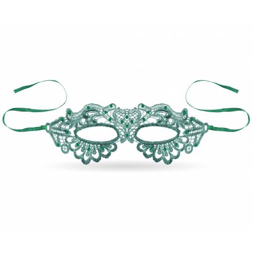 Čipková maska - Emerald Lady