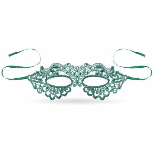 Čipková maska - Emerald Lady