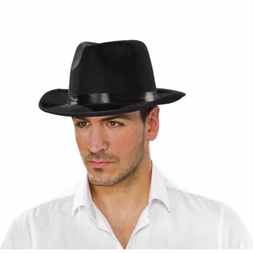Gangster klobúk - Čierny