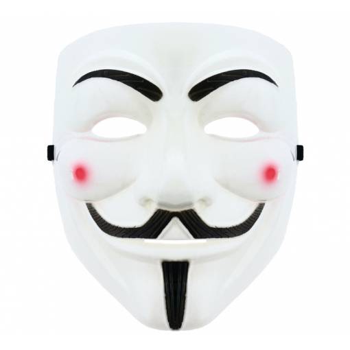 Maska Anonymous - Biela