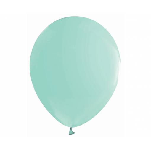 Pastelové balóniky - Zelená, 10 kusov