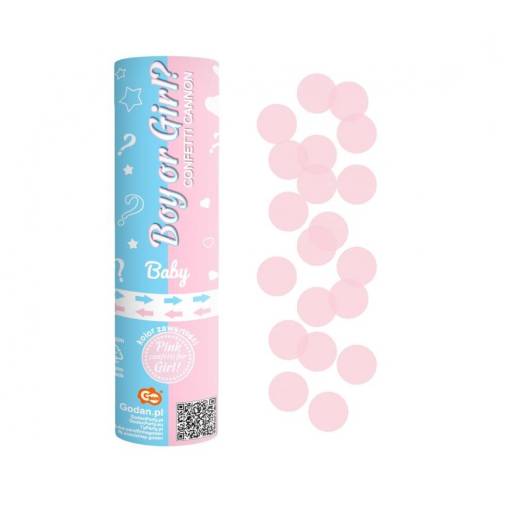 Vystreľovacie konfety - Ružové kolieska