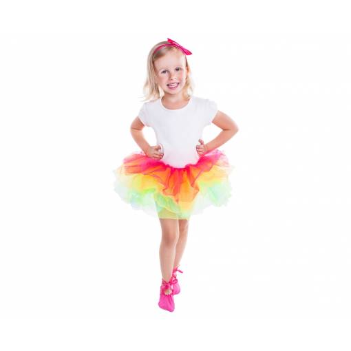 Detský kostým - Dúhová balerína, nad 3 roky