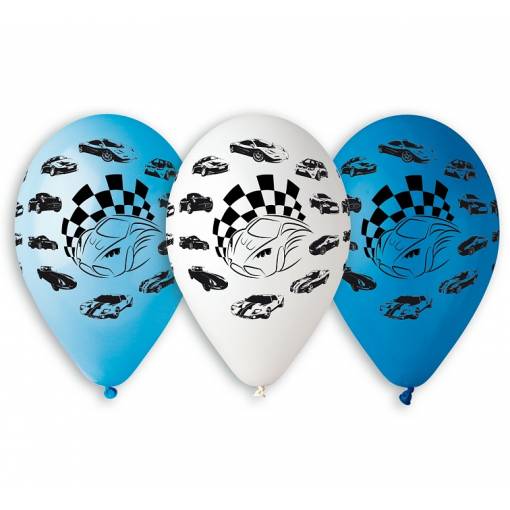 Prémiové balóniky 12" - Autá, 5 kusov