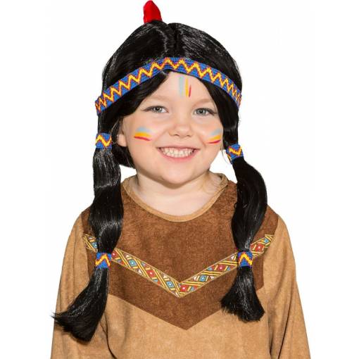 Foto - Detská parochňa - Indiánska s modrou čelenkou