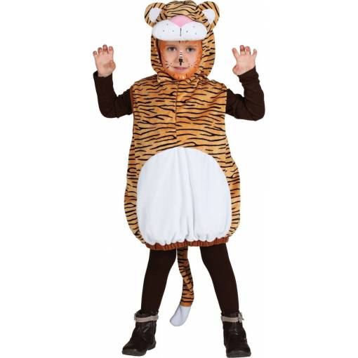 Detský kostým - Tiger, zlatý 104