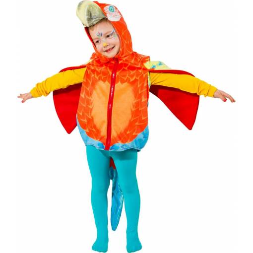 Detský kostým - Farebný papagáj 104