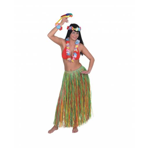 Havajská dlhá sukňa - Farebná, 90 cm